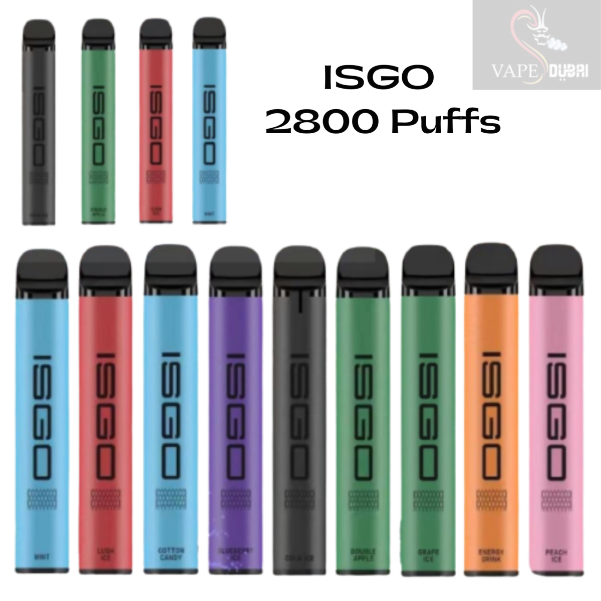 ISGO VEGAS 2800 Puffs Disposable Vape in Dubai UAE