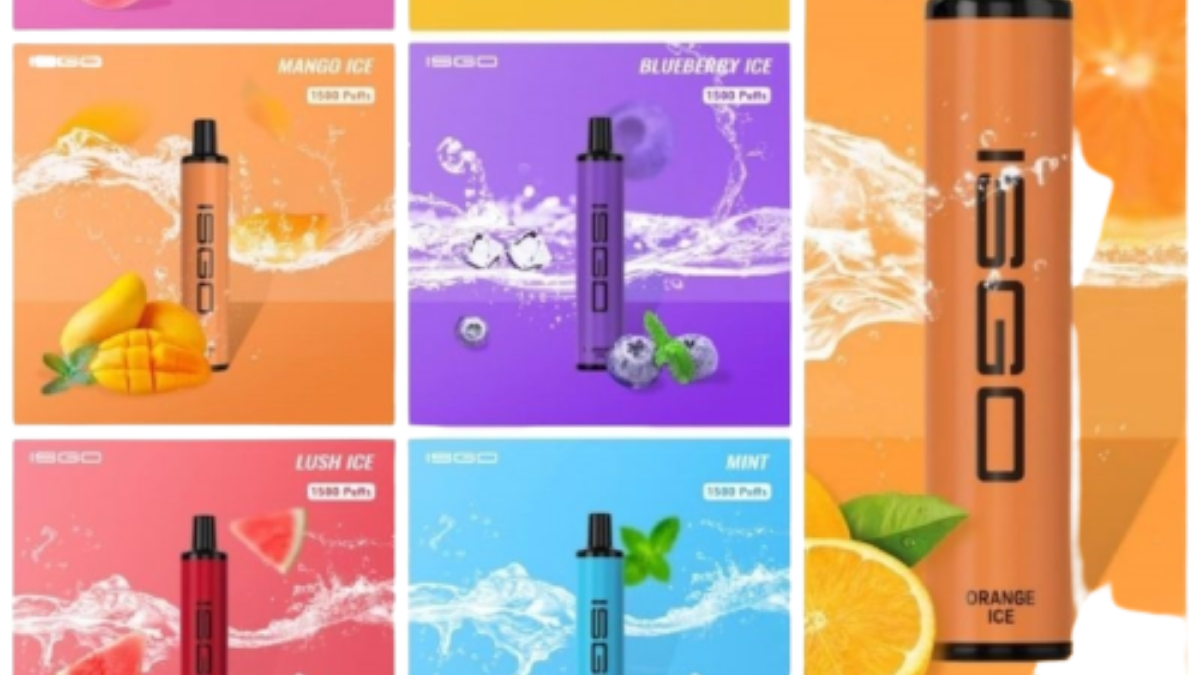 disposable vape paris Best ISGO Paris 1500 Puffs Disposable Vape