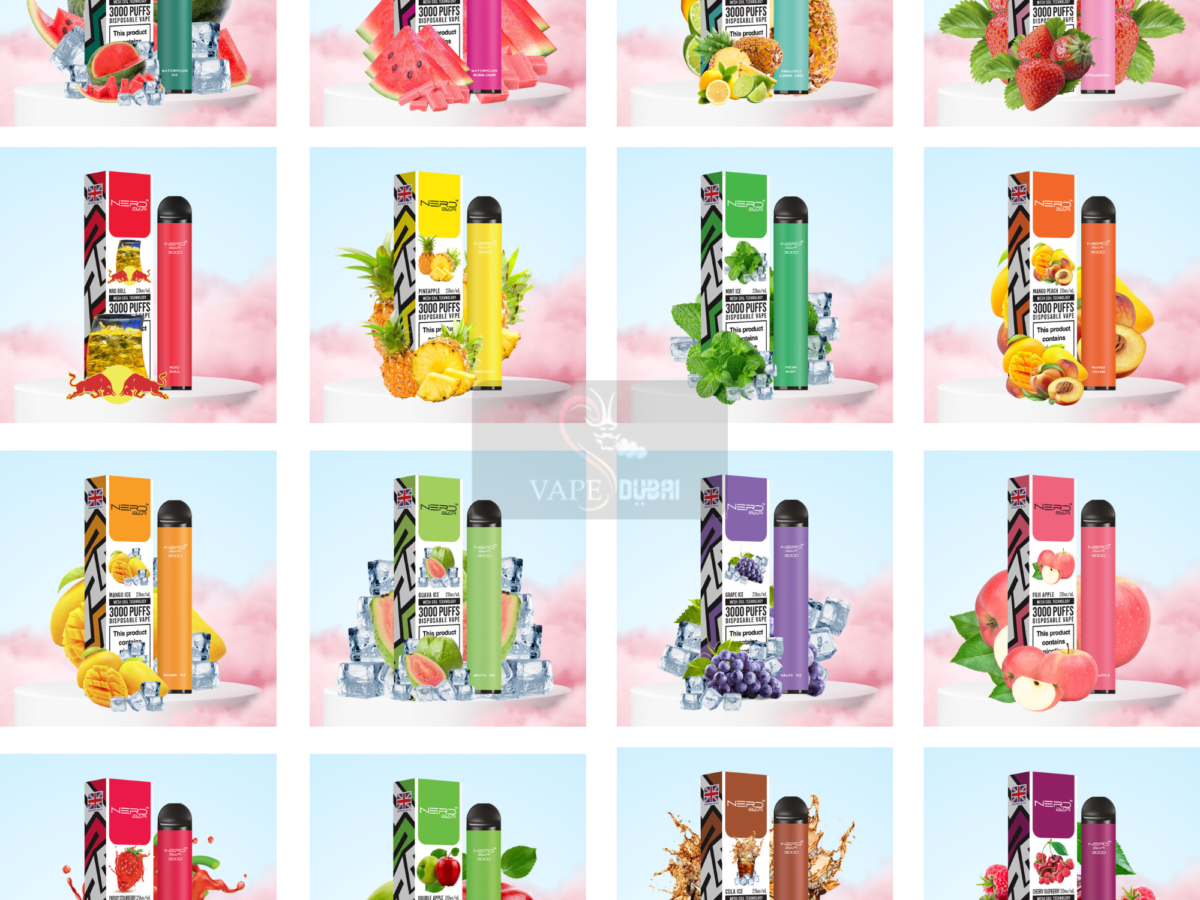 Best Nerd Bar 3000 Puffs Disposable Vape in Dubai UAE