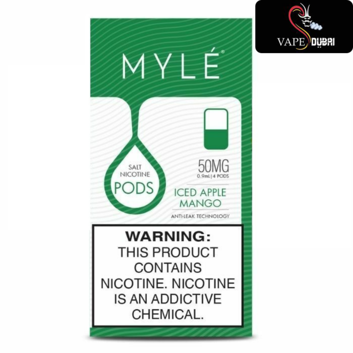 MYLÉ V4 Iced Apple Mango Flavor Pods 50mg in UAE