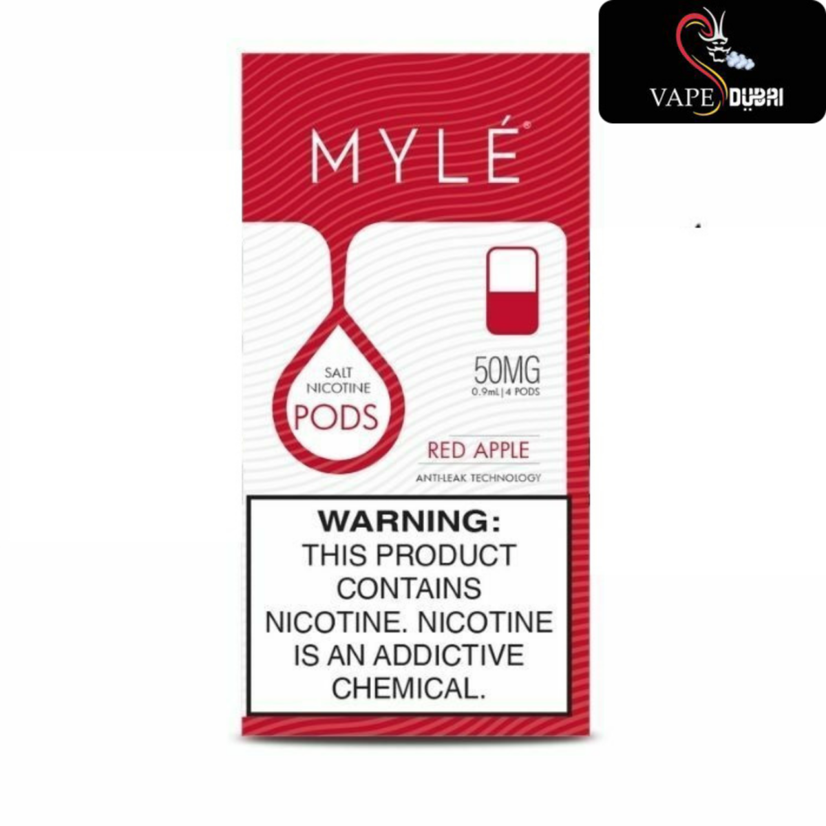 MYLE v4 Red Apple Magnetic vape Pods