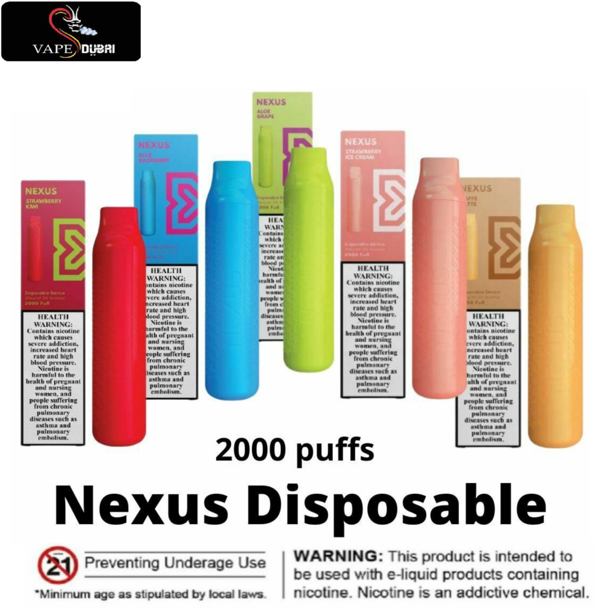 New Pod Salt Nexus 2000 Puffs Disposable Vape