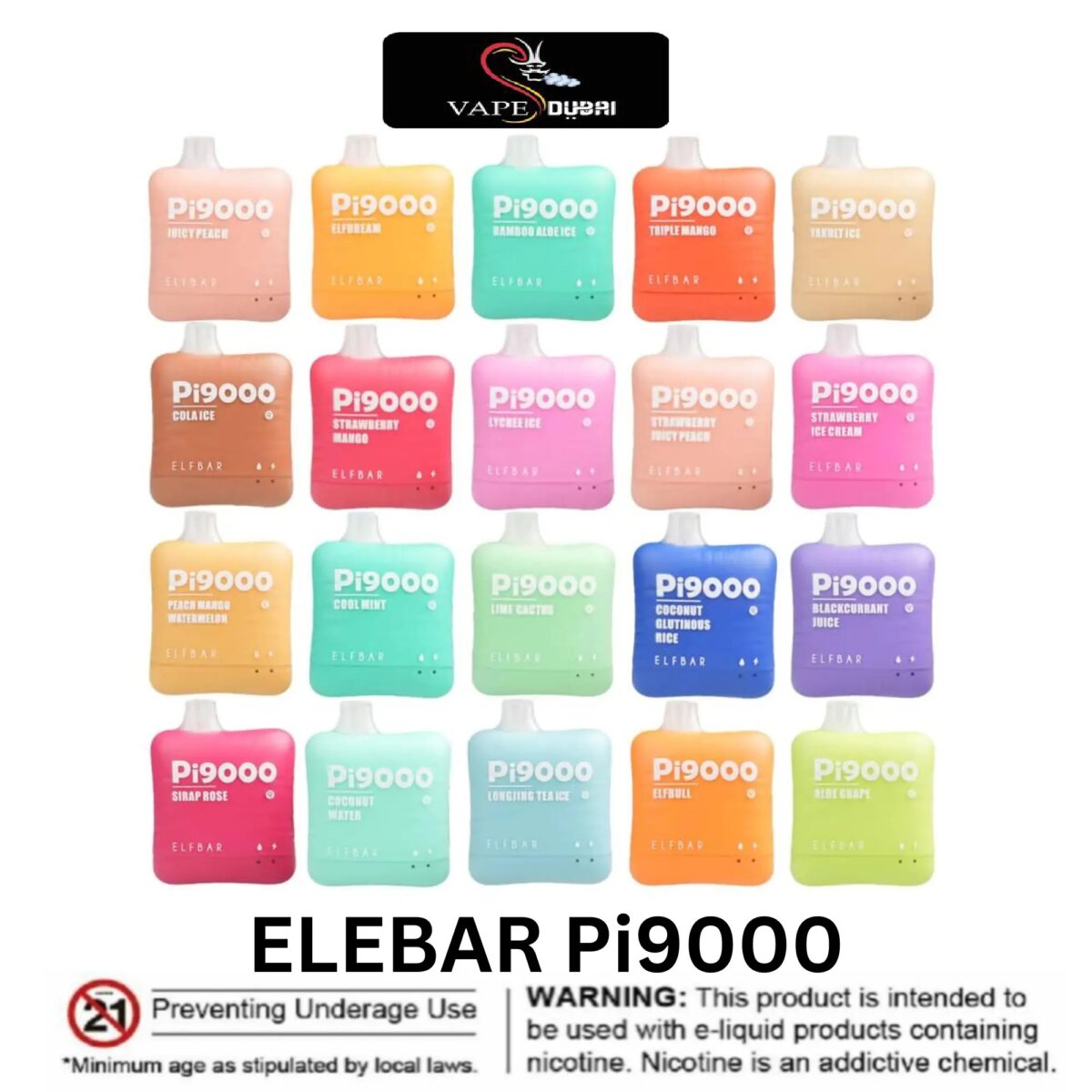 ElfBar Pi9000 Puffs Disposable Vape