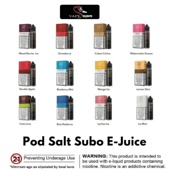 Pod Salt SUBO 3mg/50ml Eliquid Vape