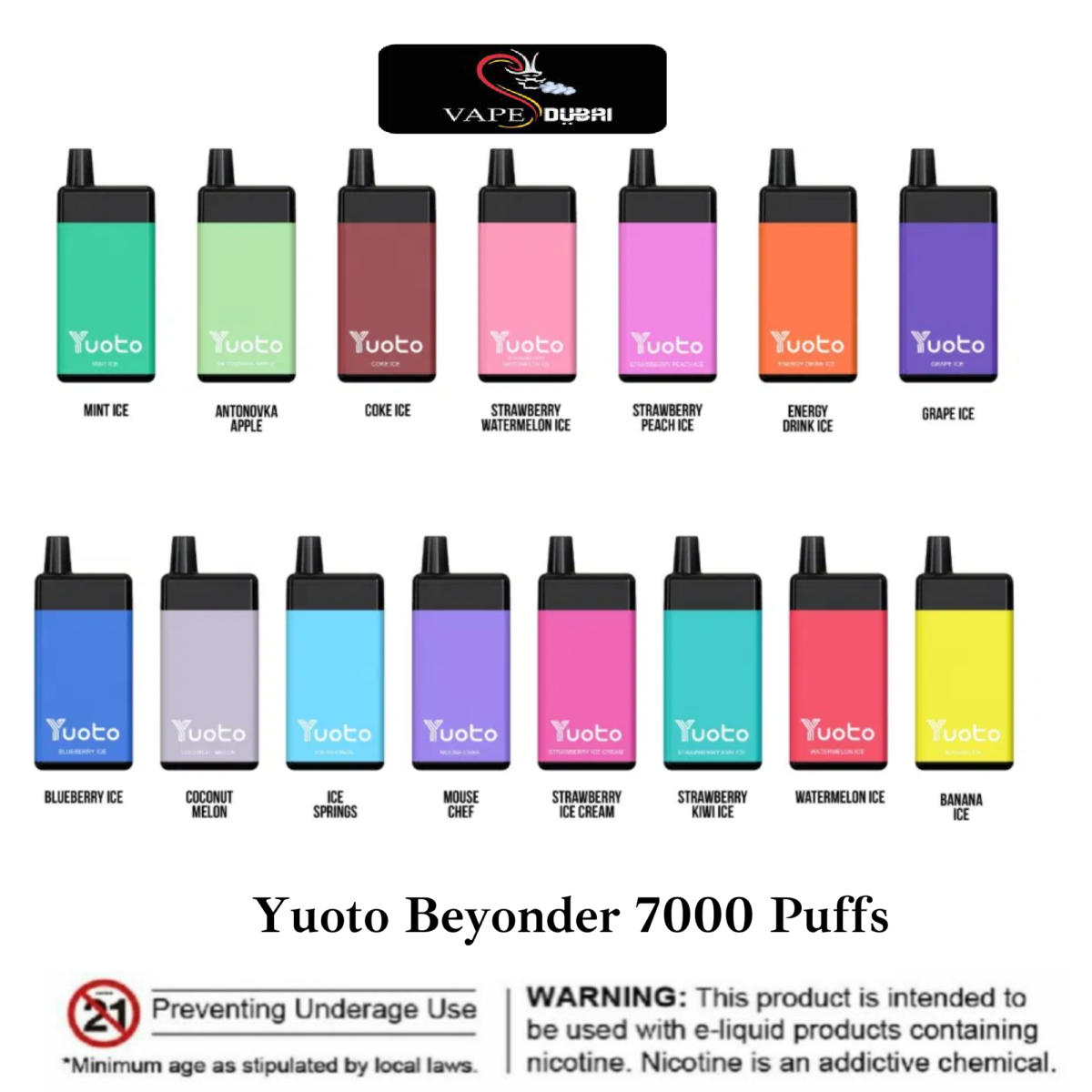 Yuoto Beyonder 7000 Disposable Vape Puffs