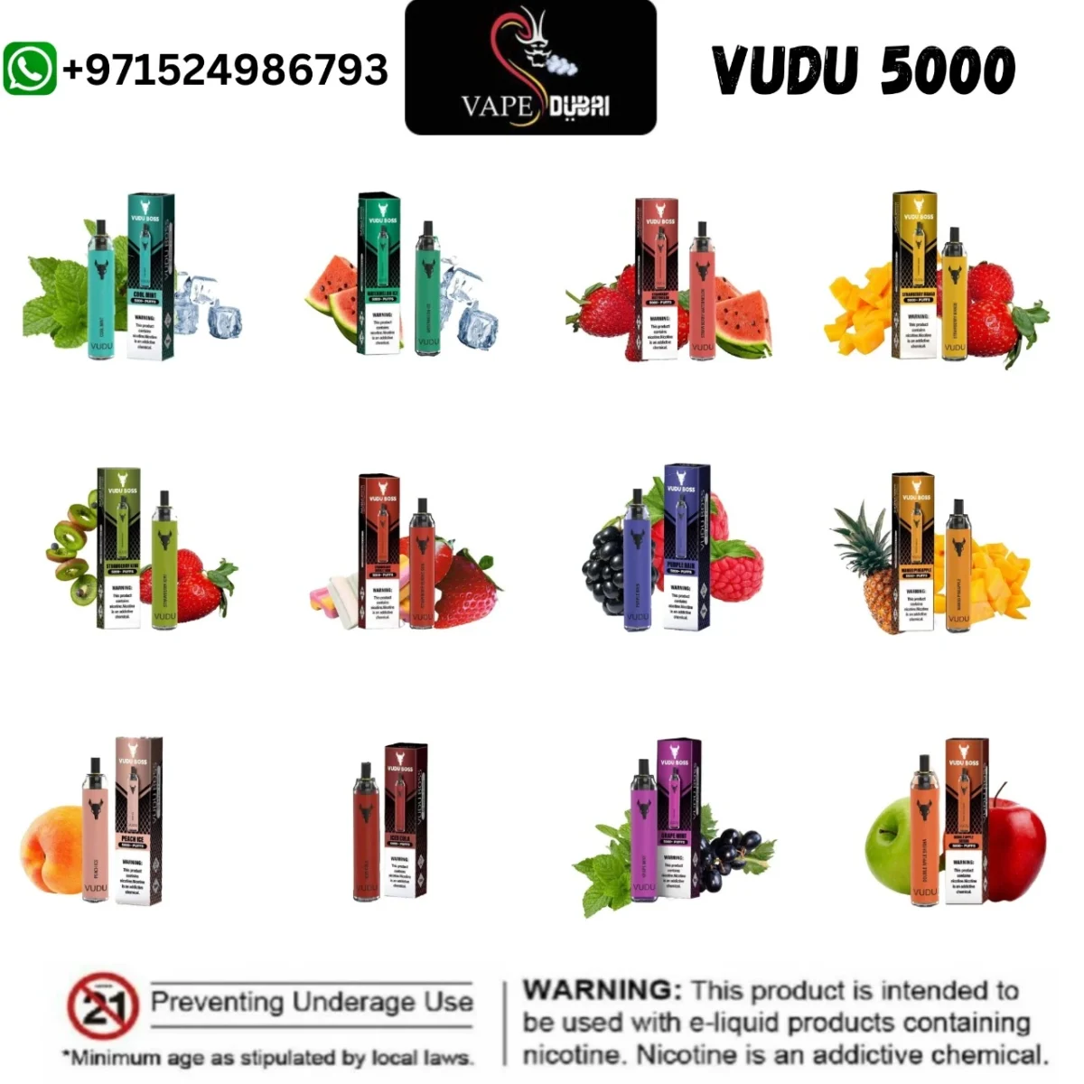 VUDU BOSS 5000 PUFFS DISPOSABLE VAPE