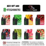 BECO Soft 6000 Disposable Vape in UAE