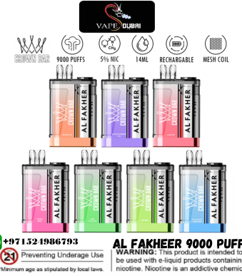 Al Fakher 9000 Puffs Crystal Crown Bar Disposable Vape