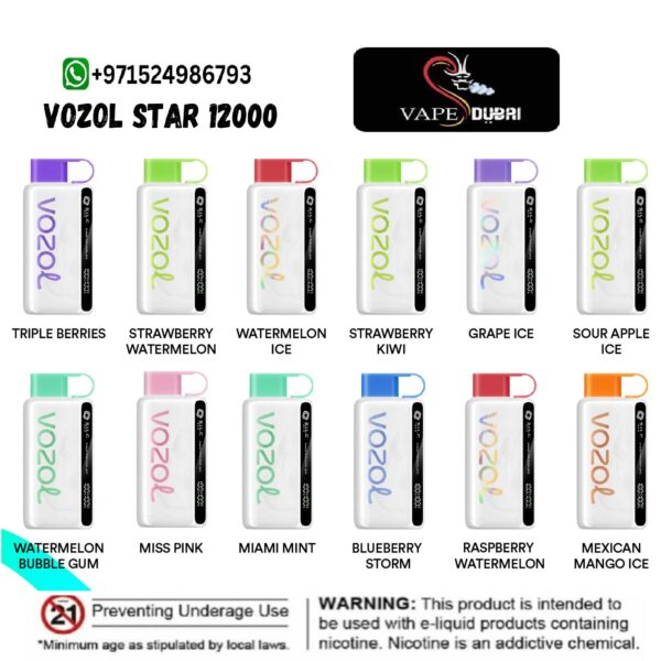 Vozol Star 12000 Puffs Disposable Vape in Dubai UAE