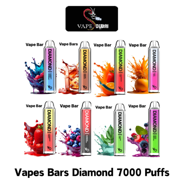 Vapes Bars Diamond 7000 Puffs Disposable Vape