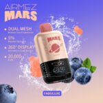 Brand: Airmez Model: Mars 20000 Prefilled Capacity: Tbd Battery Capacity: 800mah Rechargeable (USB Type-c) Max Puffs: 20000 (Normal Mode) | 10000 (Mars Mode) Nicotine Strength: 5% (50mg)