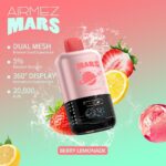 Brand: Airmez Model: Mars 20000 Prefilled Capacity: Tbd Battery Capacity: 800mah Rechargeable (USB Type-c) Max Puffs: 20000 (Normal Mode) | 10000 (Mars Mode) Nicotine Strength: 5% (50mg)