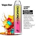 Vapes Bars Diamond 7000 Puffs Disposable Vape