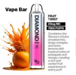 Vapes Bars Diamond 7000 Puffs Disposable Vape