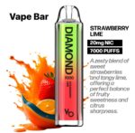 Vapes Bars Diamond 7000 Puffs Disposable Vape