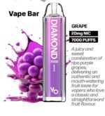 Vapes Bars Diamond 7000 Puffs Disposable Vape