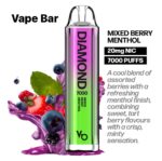 Vapes Bars Diamond 7000 Puffs Disposable Vape