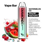 Vapes Bars Diamond 7000 Puffs Disposable Vape