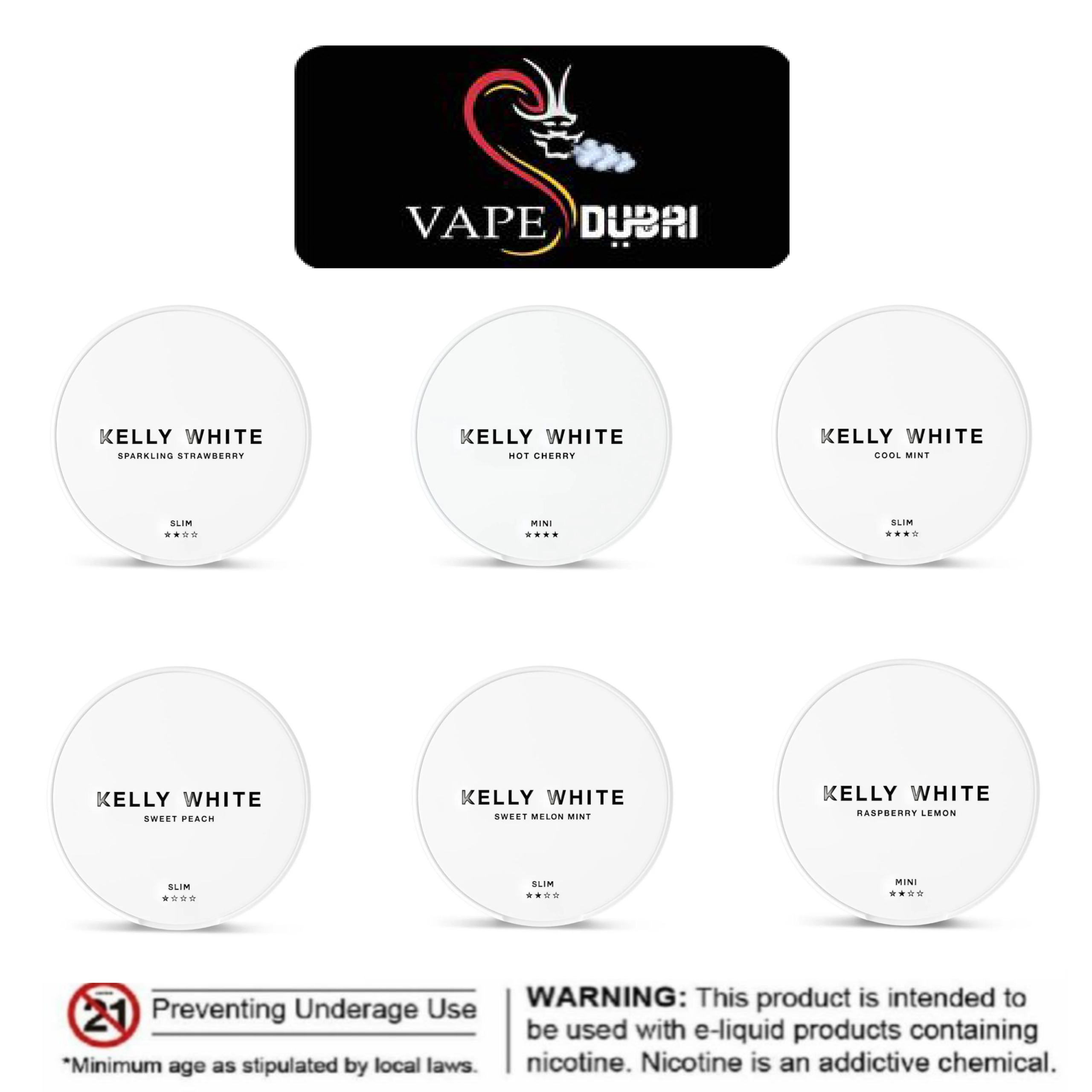 Kelly White Nicotine Pouches in UAE Kelly White Nicotine Pouches in UAE
