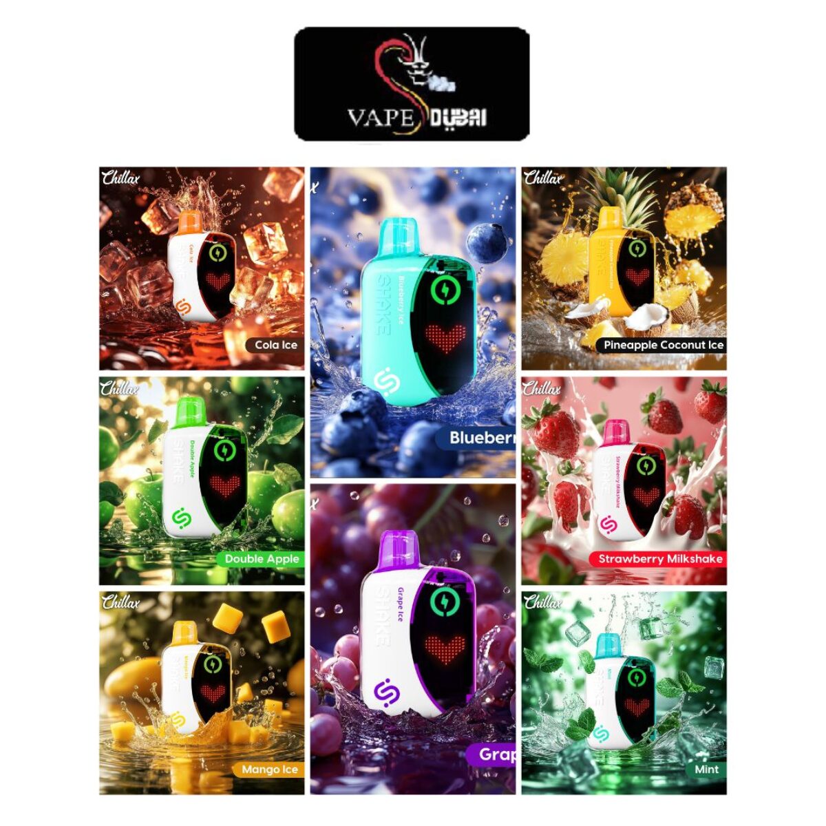 Buy Chillax Shake 22000 Puffs Disposable Vape In Dubai