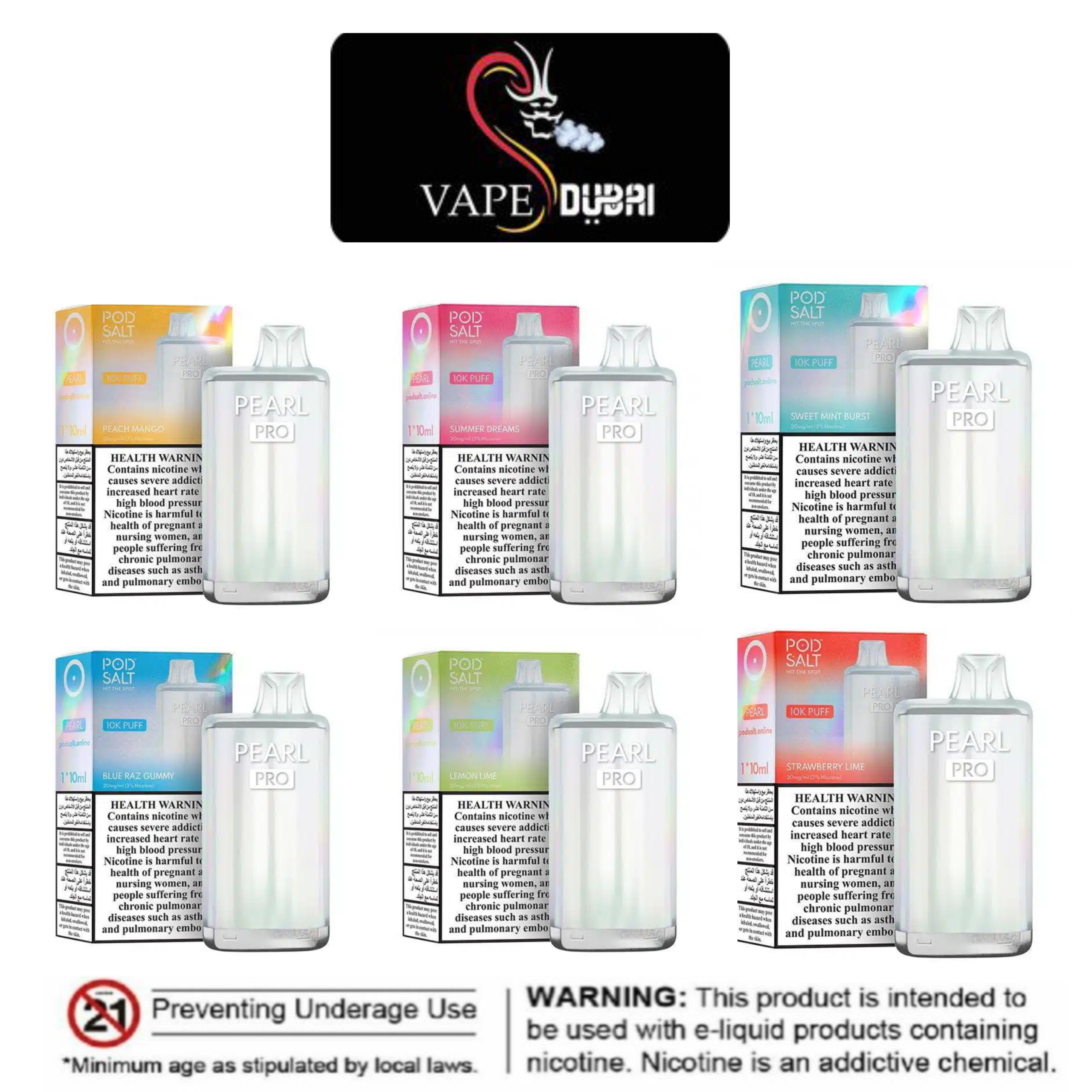 POD SALT PEARL PRO 10000 PUFFS POD SALT PEARL PRO 10000 PUFFS