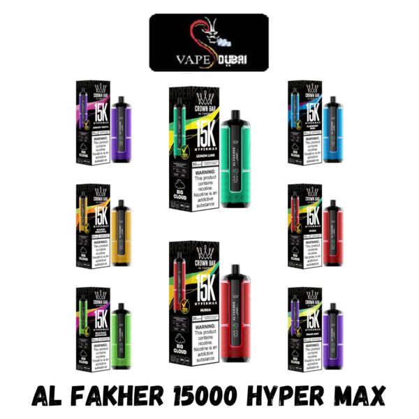 Al Fakher Hypermax 15000 Puffs Disposable Vape In Dubai