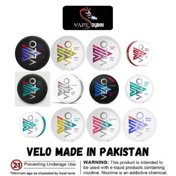 VELO Nicotine Pouches/Snus (Made in Pakistan) In Dubai