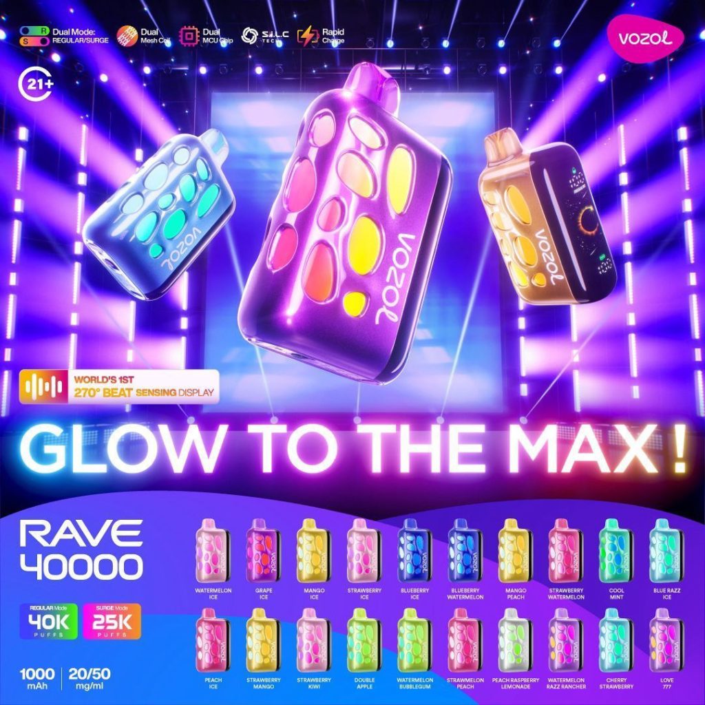 VOZOL Rave 40000 Puffs 5% Disposable Vape In Dubai