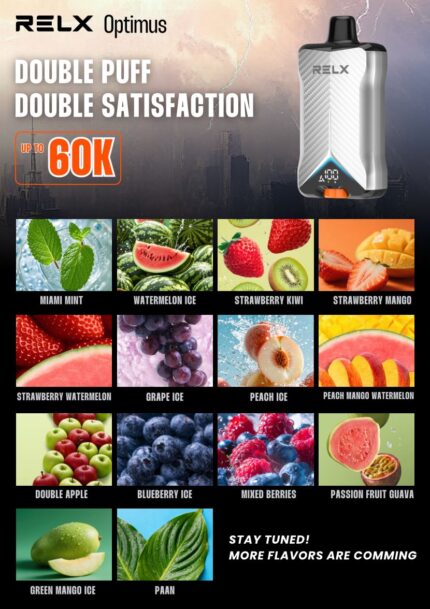 Relx Optimus 60000 Puffs 50mg Disposable Vape