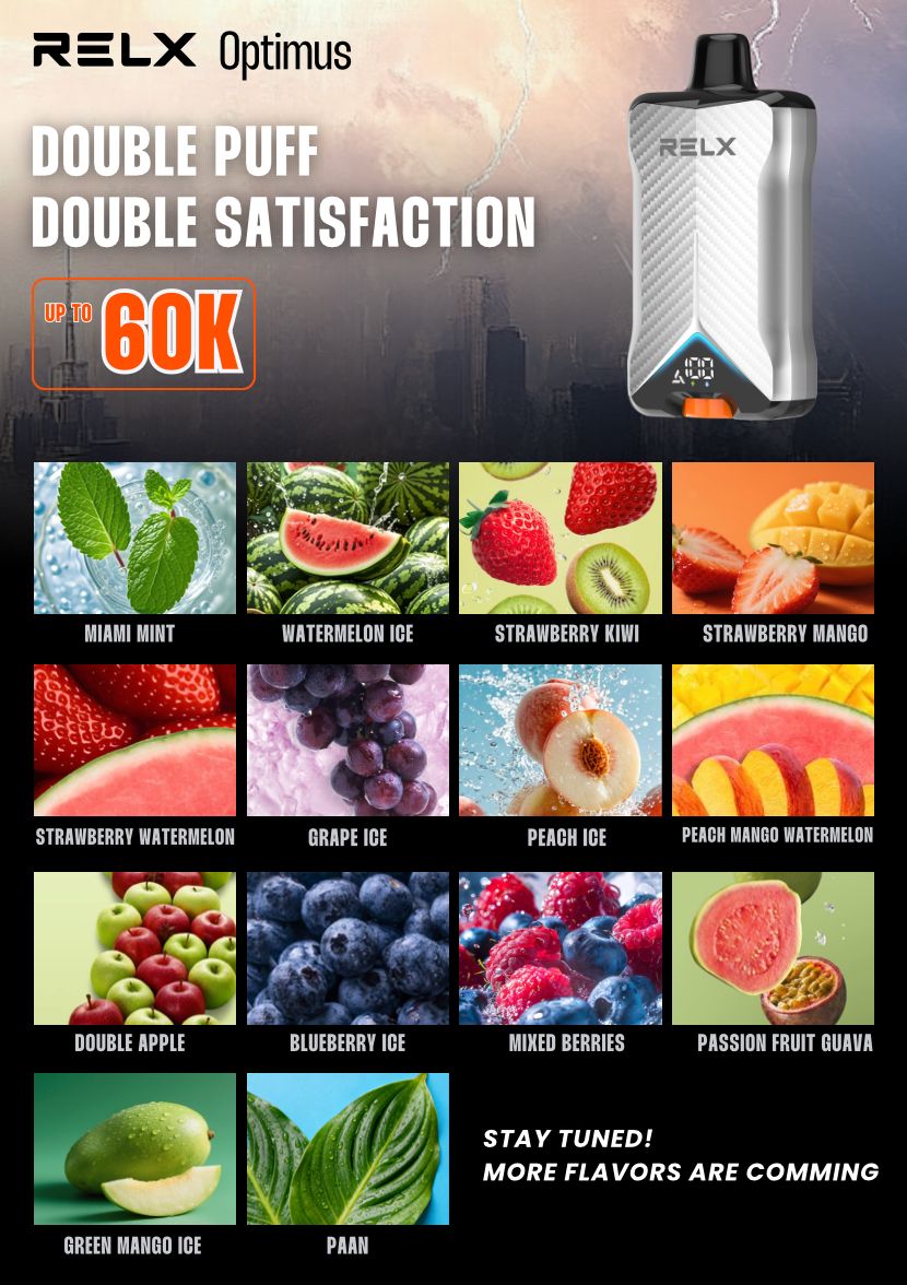 Relx Optimus 60000 Puffs 50mg Disposable Vape